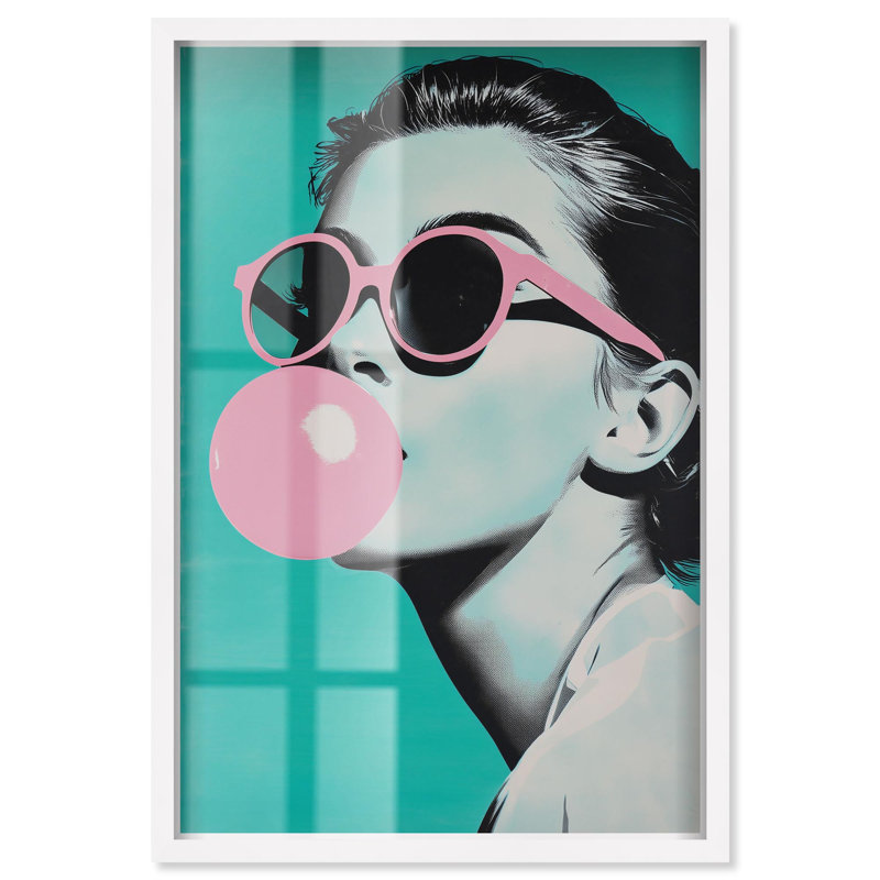 Art mural rétro rétro chic II Shadowbox Print par Art Remedy, cadre blanc, 20 x 30, H 31 po x l 21 po, Cadre blanc