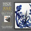 «Indigo Brush Blooms II», reproduction encadrée - bois massif-152149156-152149158
