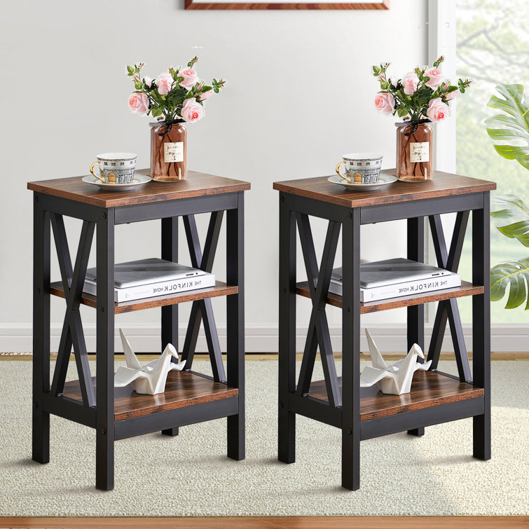 Ensemble de tables de bout avec rangement Alsa