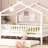 Zhayne Wooden House Bed with Trundle-1451600451-1451600449