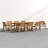 Anautica 8 - Person Wood Patio Dining Set with Oval Table