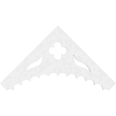 Wellington Signature Urethane Gable Pediment, Primed Tan
