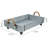 Galvanized Rolling Under Bed Basket Cart Storage
