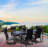 Hisham 6 - Person Patio Dining Set Umbrella Hole Included Oval Table