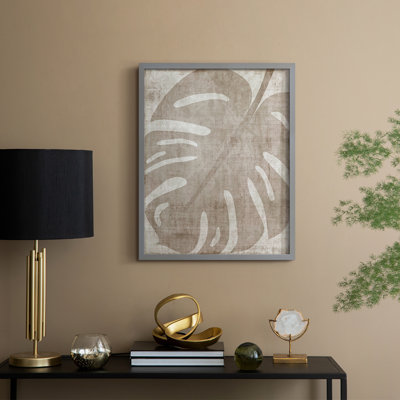 «Island Neutrals II», reproduction encadrée - bois massif