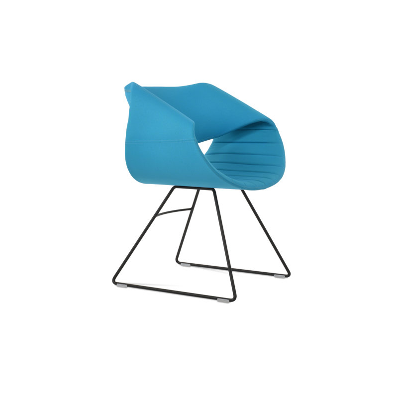 Fauteuil Seminyak, Noir, Turquoise