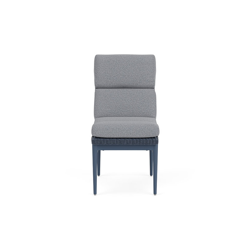 Cascade Outdoor Dining Side Chair, Rumba Stonewashed, Denim Blue