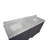Tilford 72" Double Bathroom Vanity with Marine Gray Cabinet and Carrara Marble Countertop-1781144085