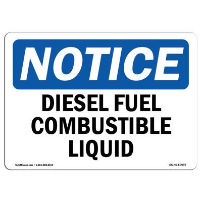 Panneau de carburant combustible Osha