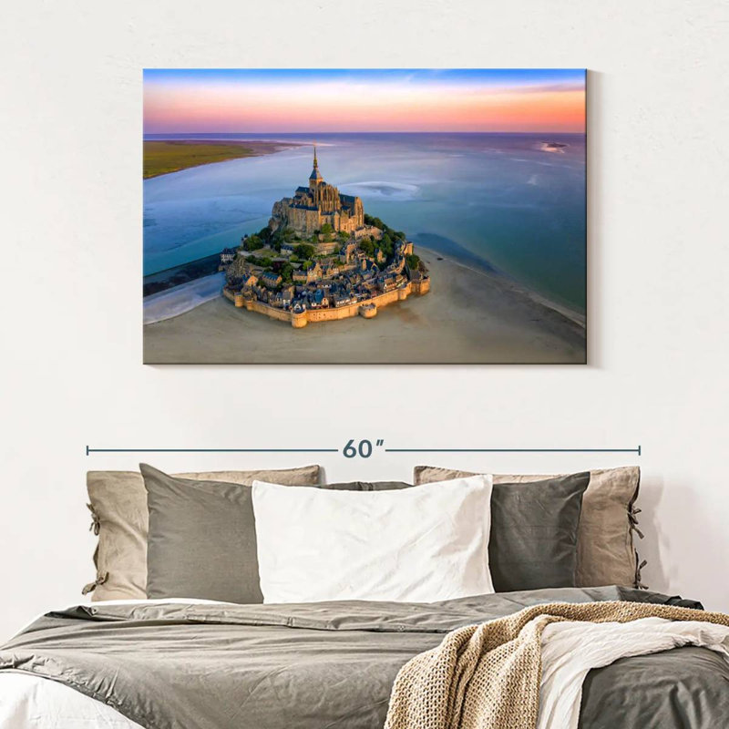 Adella Mont St.-Michel, France, Normandie, H 32 po x l 48 po