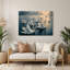Art mural oiseaux en métal gris cygne-1626481760