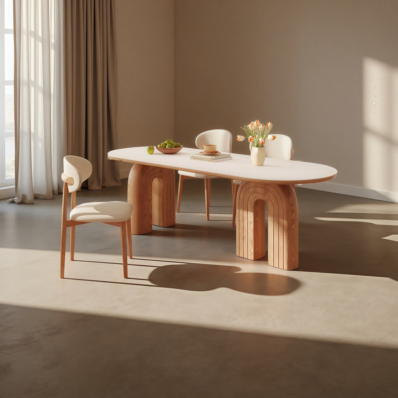 Table de salle à manger rectangulaire, H 29,5 po x L 31,5 po x l 70,9 po