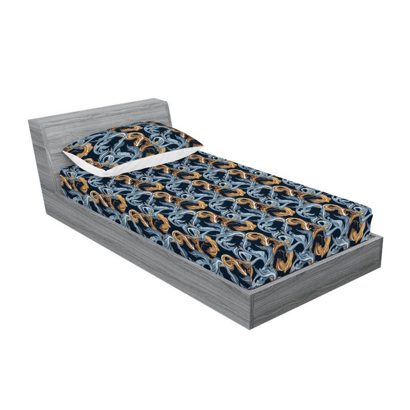 Drap-housse et taie décorative Ambesonne, Ensemble de draps pour lit simple TG avec 1 taie d