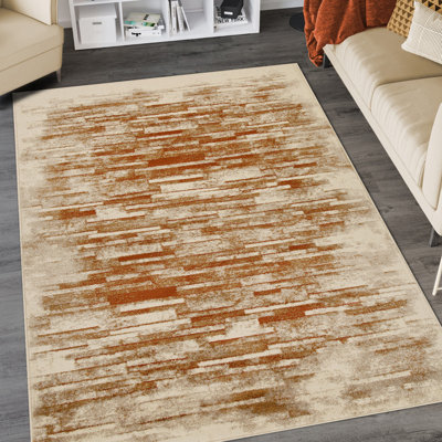 Superior Contemporary Modern Distressed Abstract Indoor Area Rug