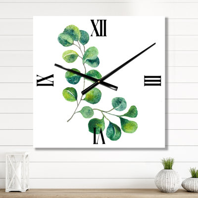 Horloge murale Eucalyptus Branches II