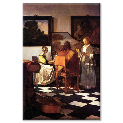 " Musical Trio " by Johannes Vermeer Print