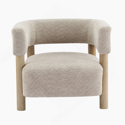 Boucle Upholstered Accent Arm Chair