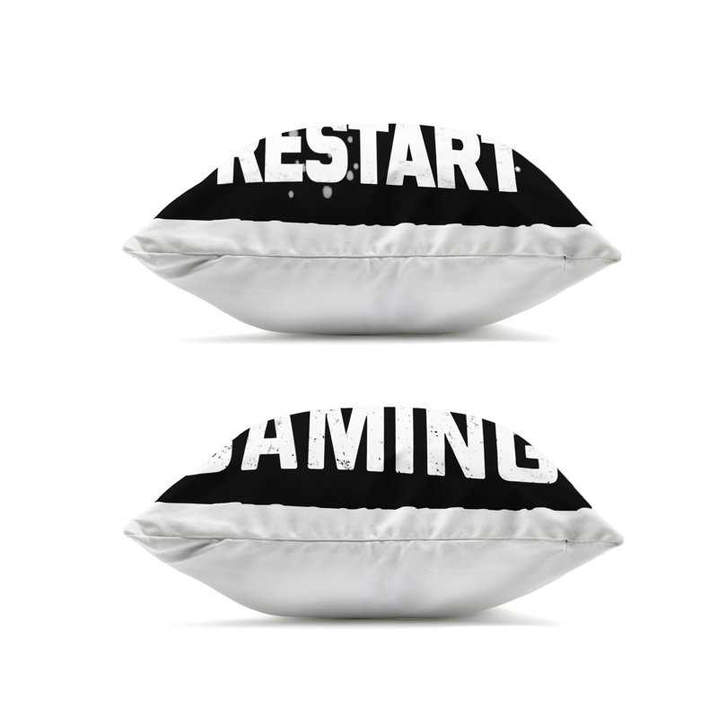 Ensemble de 2 coussins Fun Gamer Quotes Design par Kim Allen