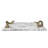Minaksi Mamba White Marble Cheese Board with Brass Snake Handles – Luxury Entertaining