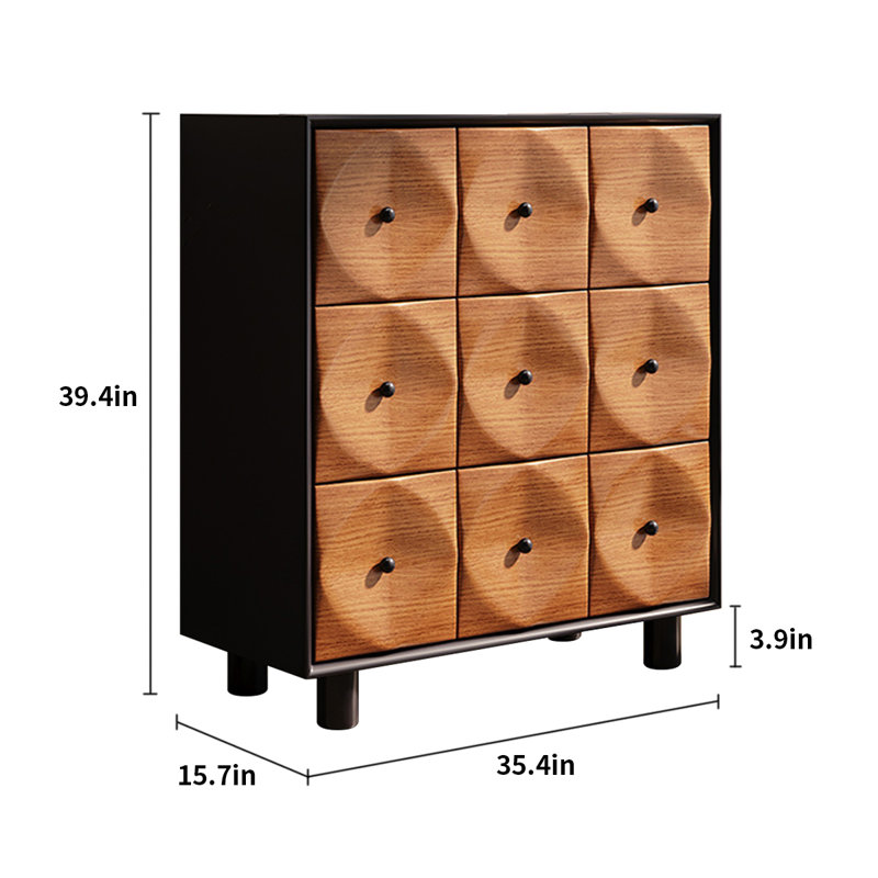Commode d'appoint 9 tiroirs Vintage
