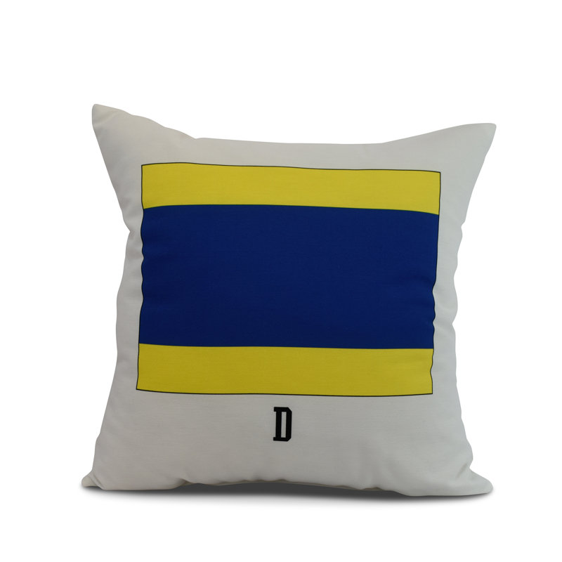 Housse et insert de coussin carré d'extérieur Nantucket, 16 po x 16 po