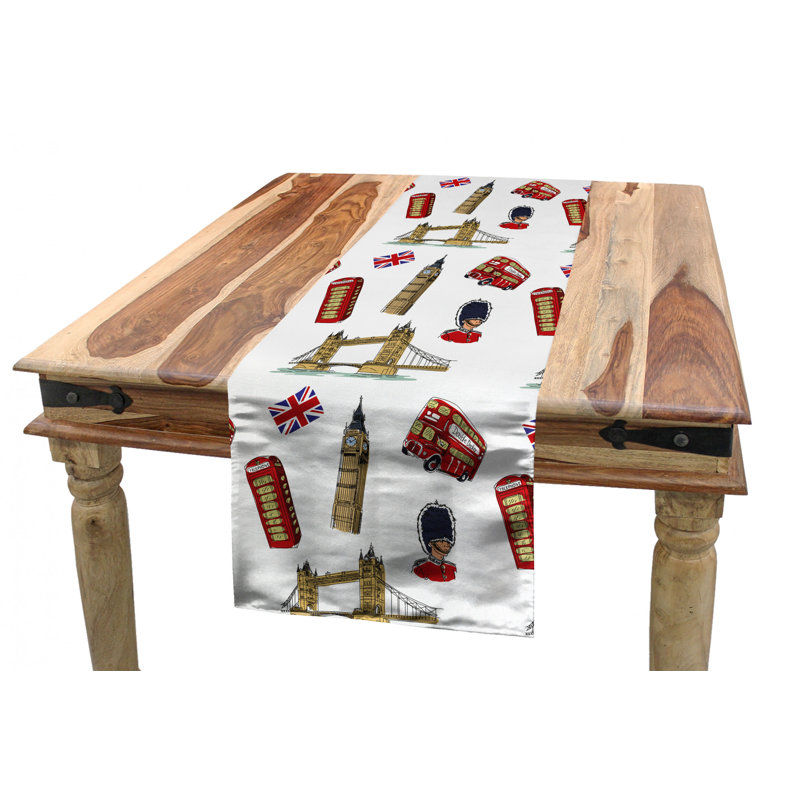 Chemin de table géométrique, 120 po x 16 po