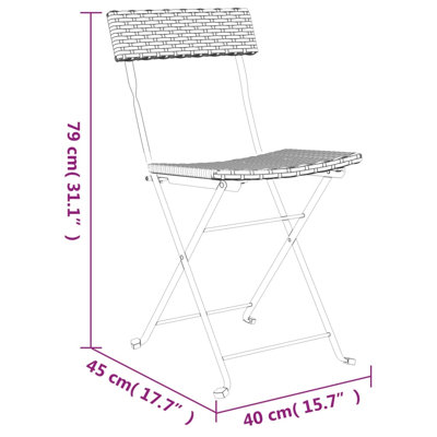 Loriah Folding Patio Dining Side Chair