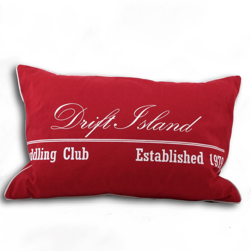 Abstract Rectangular Pillow Cover, Bordeaux