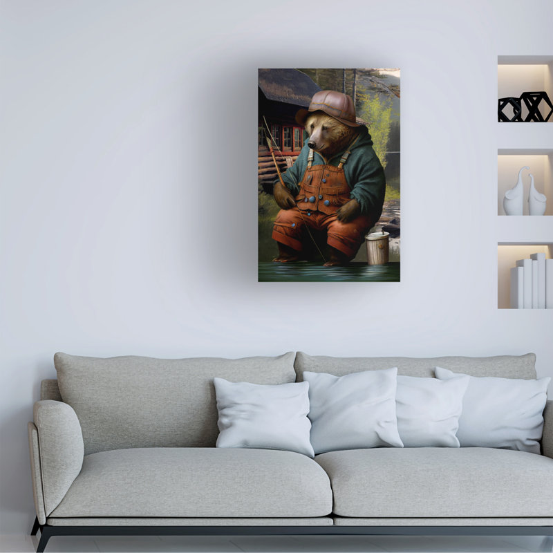 Animals Painting Print, 47" H x 30" W x 2" D