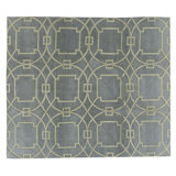 Cloister Geometric Area Rug in Gray/Sliver