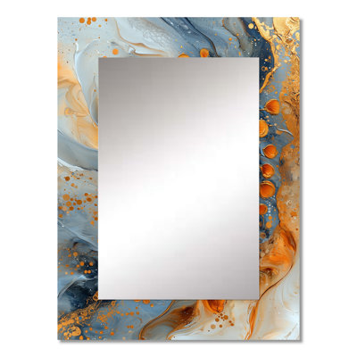 Yellow Sultans Pride Turkey I - Turkey Mirror, Traditional Unique Wall Mirror, Printed Metal Art