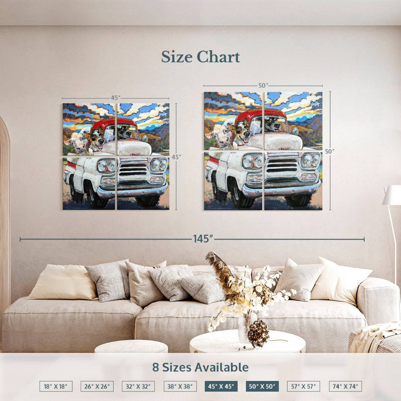 Ketti Cattle Drive, 50" H x 50" W