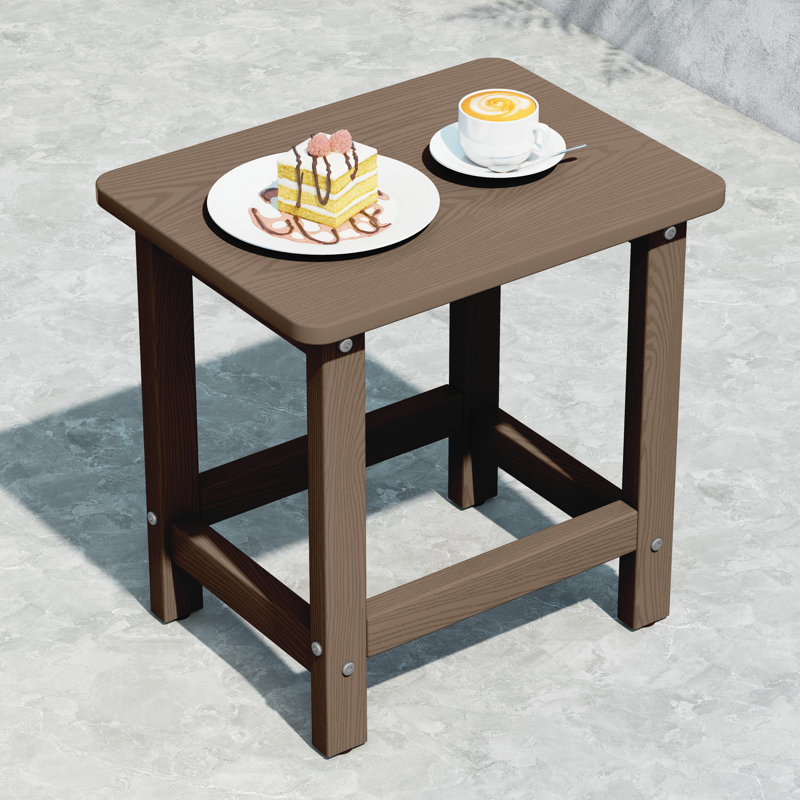 Table basse en poly Adirondack, Brun