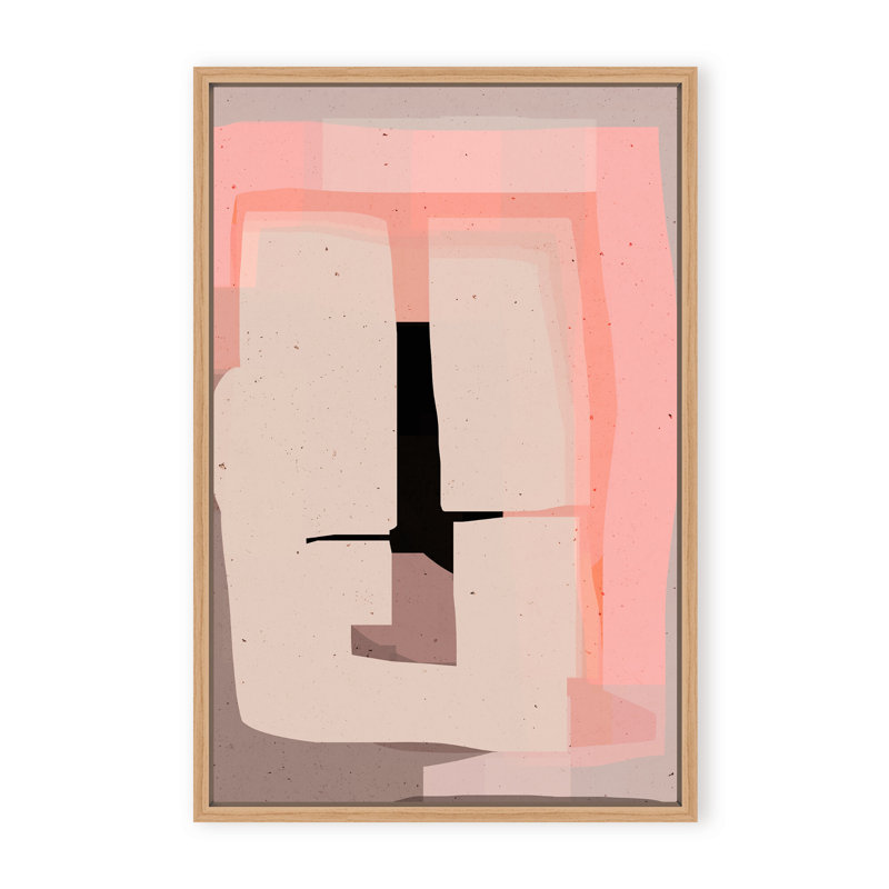 Abstract Phase 1 by  - Picture Frame Painting on Paper, 24" H x 16" W x 1.125" D, Black, Framed Print