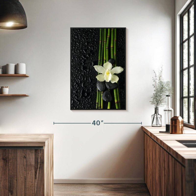 Fresh Spa, 25" X 37", Floating Frame Black