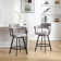 Rabassa Swivel 26" Linen Counter Stool
