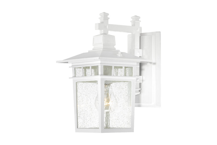 Valeri 11.75" H Seeded Glass Outdoor Wall Lantern