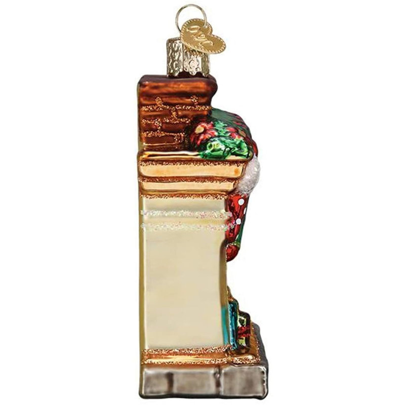 Handcrafted Glass Holiday Hearth Christmas Tree Topper