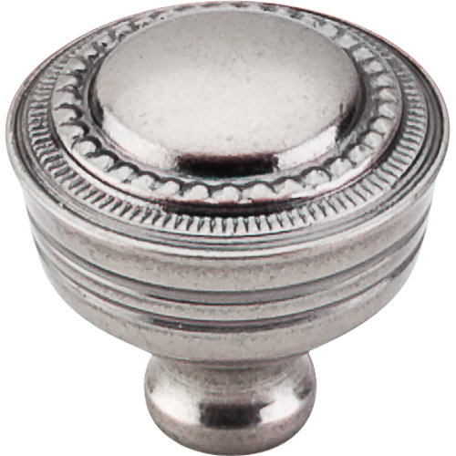 Contessa 1 1/4" Diameter Round Knob, Pewter Antique
