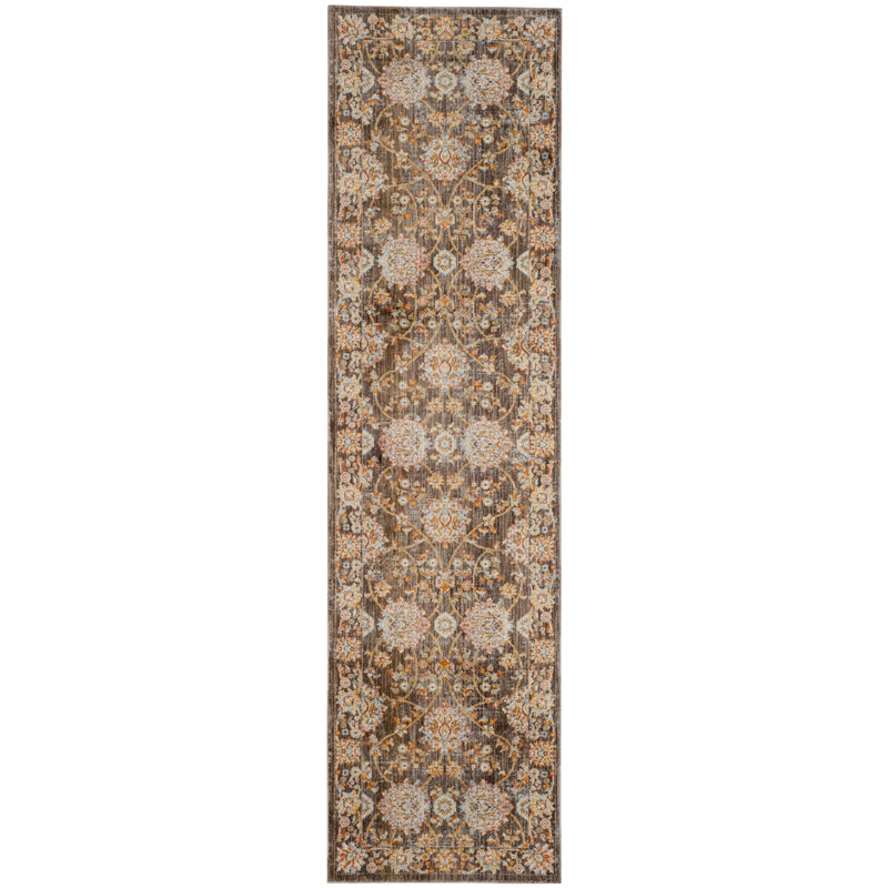 Tapis performance persan oriental rétro Johnsville, Tapis de couloir 2 pi 2 po x 8 pi