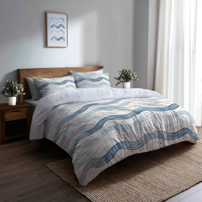 Ensemble de housse de couette Dots - Ensemble de literie et de coussins de plage