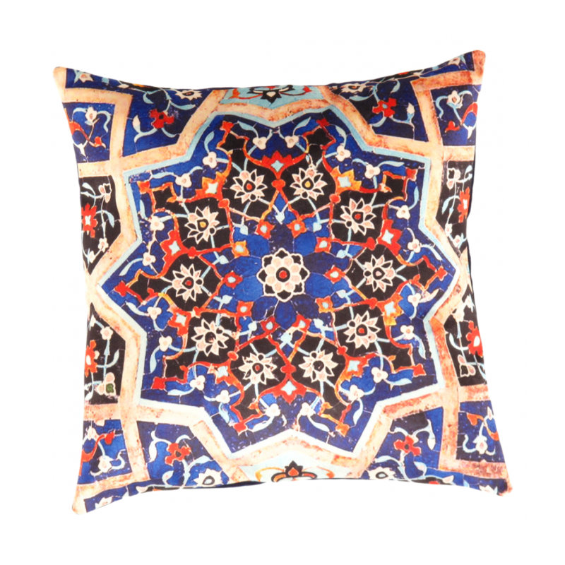 Blue Pillow Cover & Insert, 16"H x 16"W x 3"D