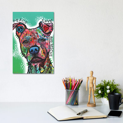 Peace, Love, And Rescue by Dean Russo - Painting on Canvas