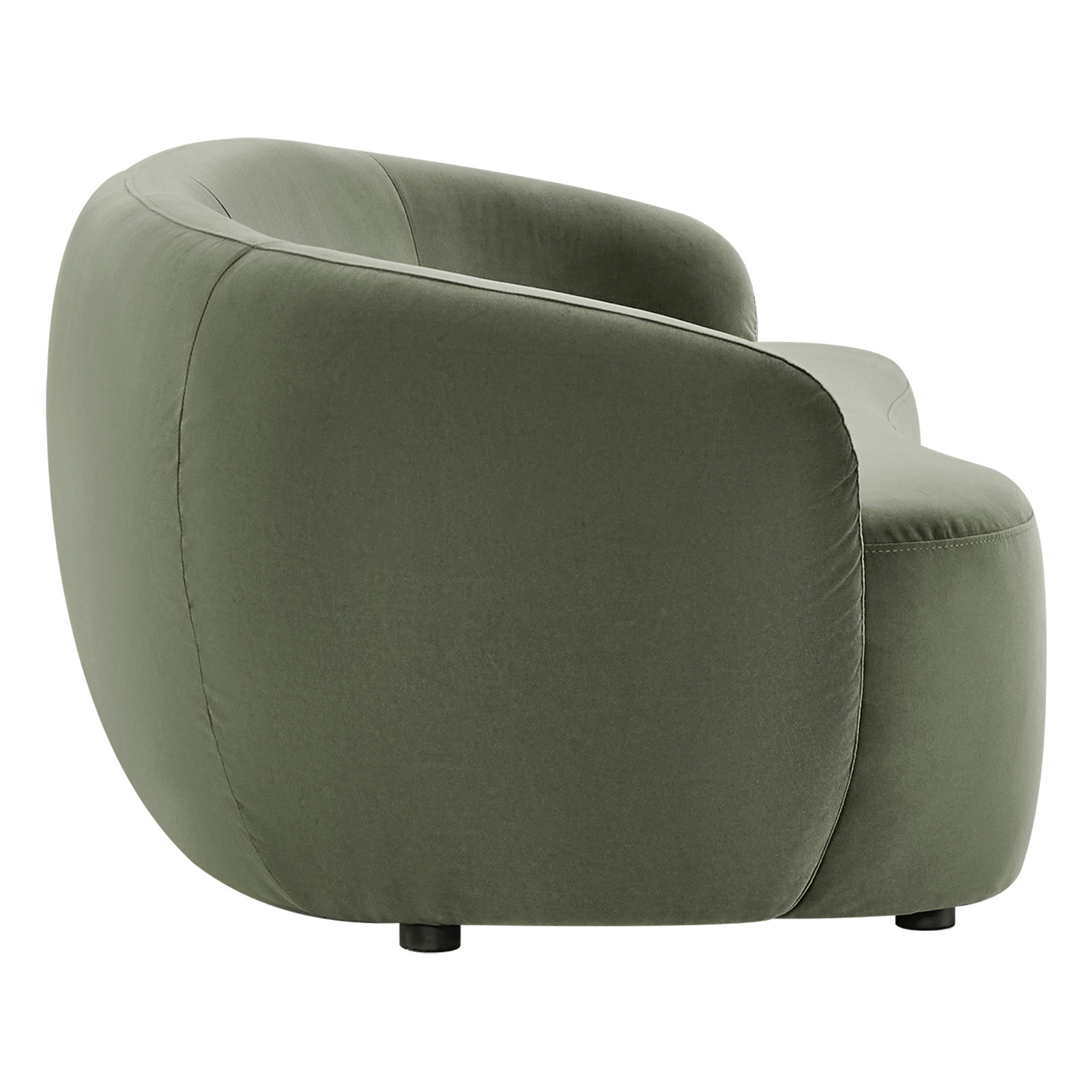 Amadora 90" Linen Sofa, Soren Olivine Velvet