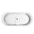 TQP-BA-23S13-67 67" x 30" Freestanding Soaking Solid Surface Bathtub with Drain