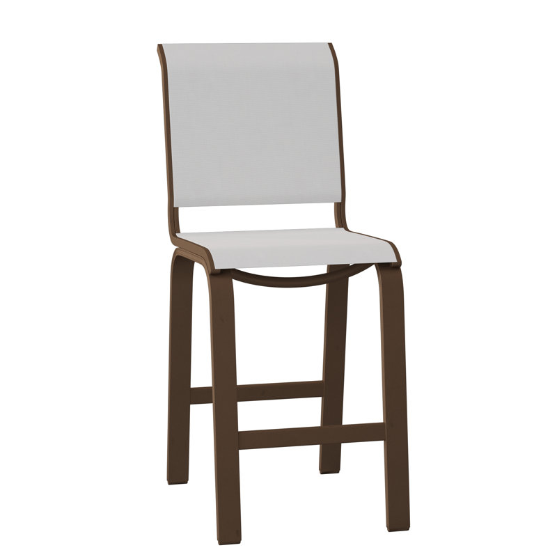 Tabouret de bar 26 po Holna, Blanc 6D Sunbrella®, Kona texturé