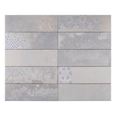 Carreau de sol en porcelaine mat 2,6 po x 7,9 po Tempo Subway
