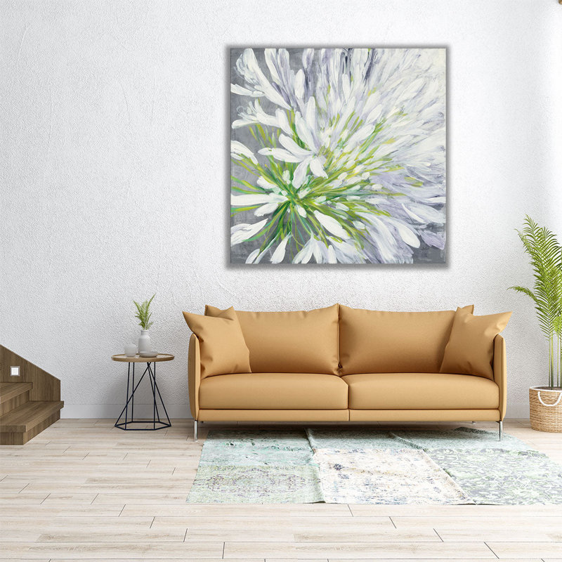Cleome Splash II - reproduction d'art sur toile, H 20 po x l 20 po
