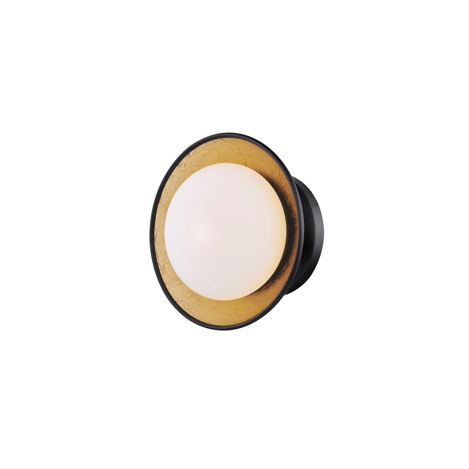 Jason Single Light Flush Mount, Black Lustro, 4'' H x 6.75'' W x 6.75'' D