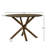 Roundhill Furniture Rosalina Round Dining Table, Walnut Finish